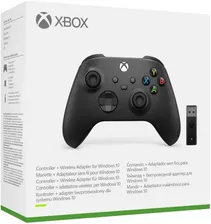 Геймпад Microsoft Xbox Series Wireless Controller + PC Adapter (Carbon Black / Чёрный)