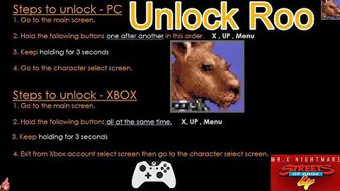 Streets Of Rage 4 - DLC - How to Unlock Roo - PC(Steam), XBOX. Switch & PS4 in Description /comments