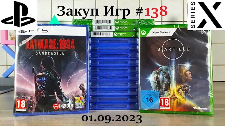 Закуп Игр #138: PlayStation 5 и Xbox Series X | Новинки, Starfield, 15 Дисков | Распаковка - [4K/60]