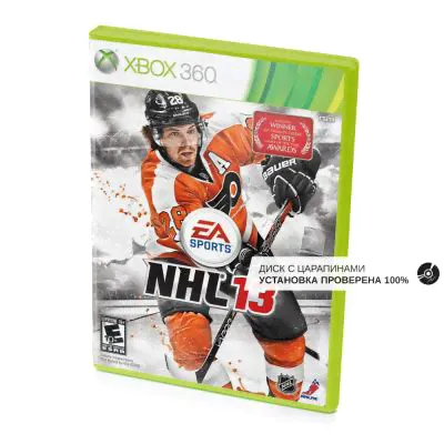 NHL 13 (Xbox 360, б/у, рус., множ.царап., устанавливается на 100%) | игра на диске