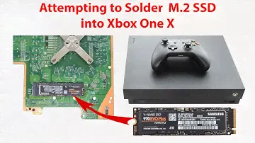 Attempting to install an M.2 NVMe SSD onto the Xbox One X