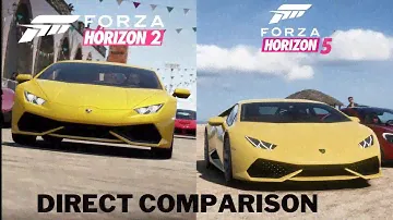 Forza Horizon 2 VS Forza Horizon 5 | Direct comparison | 🎉10-Year Anniversary Origins Story | XSX🎮