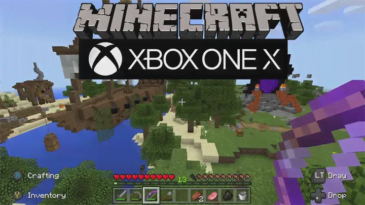 Minecraft XBox One X Gameplay in 1080P (Supersampling)