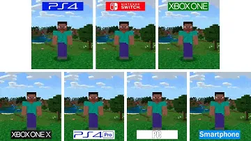 Minecraft Bedrock | PS4 - Pro - Switch - One - OneX - PC - Mobile | All Versions Comparison