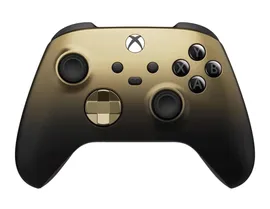 Xbox Геймпад беспроводной Xbox Wireless Controller Gold Shadow (Xbox One/Series X/S/PC), Проводной, Bluetooth, черный, золотой