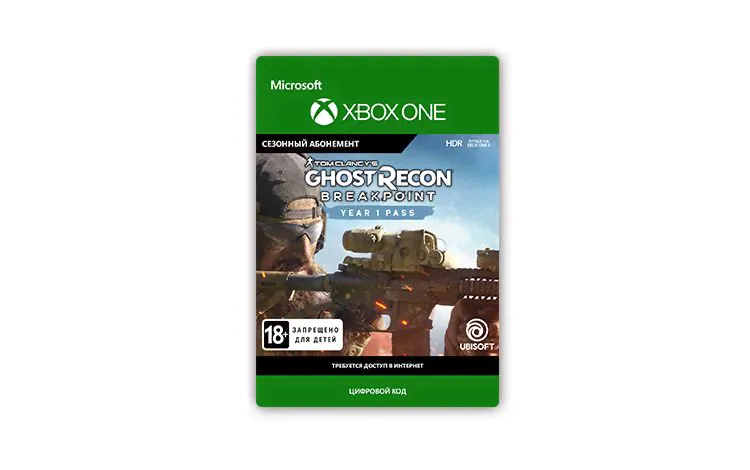 Дополнительный контент Tom Clancy's Ghost Recon Breakpoint: Year 1 Pass (цифровая версия) (Xbox One)